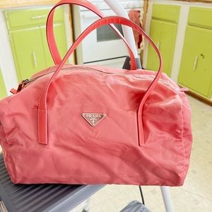 Prada Pink Tessuto Boston bag